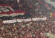 Protesto da torcida do Flamengo contra o fim das Bets