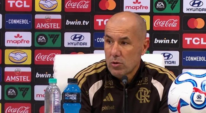 Léo Jardim, em entrevista coletiva após o jogo contra o Estudiantes, na Argentina, pela Libertadores