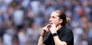 Filipe Luís em campo na Final da Copa do Brasil 2024