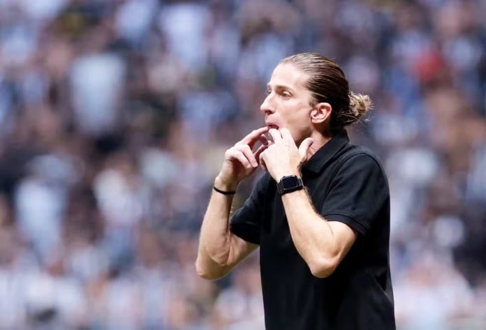 Filipe Luís em campo na Final da Copa do Brasil 2024