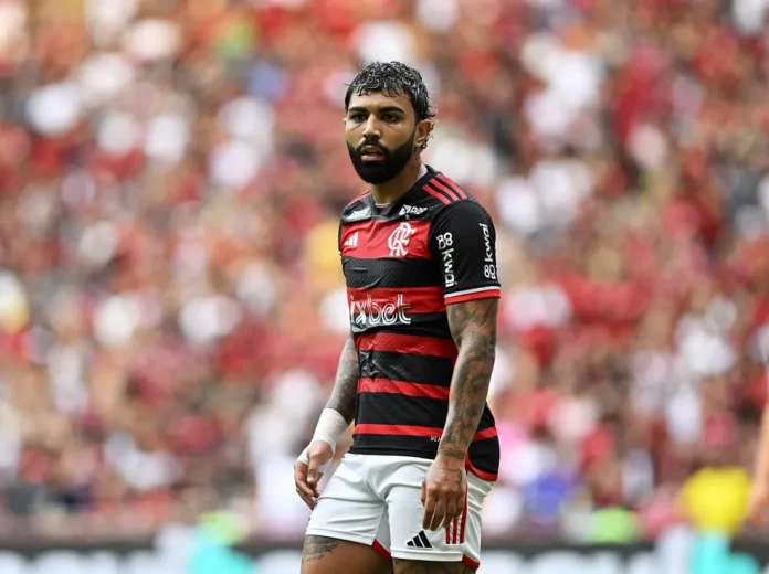 Gabigol em campo pelo Flamengo