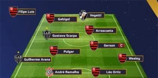 Seleção da Copa do Brasil 2024 com 7 jogadores e técnico do Flamengo