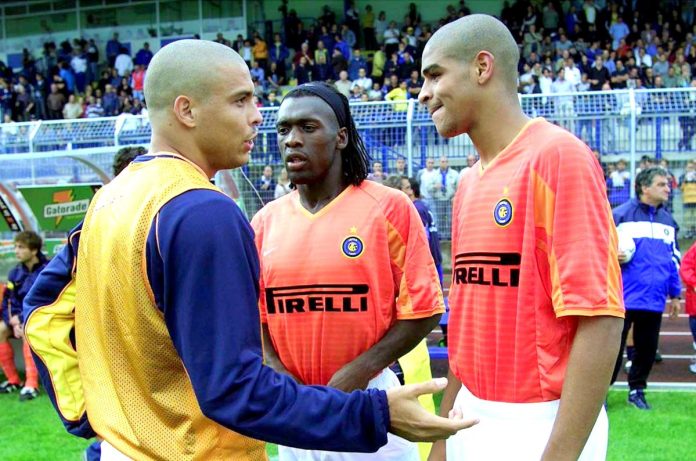 Adriano-Imperador-Ronaldo-Fenomeno-Seedorf-Internazionale Adriano Imperador, Ronaldo Fenômeno e Seedorf na Internazionale