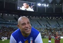 Adriano Imperador se emociona com homenagem do pai no telão do Maracanã