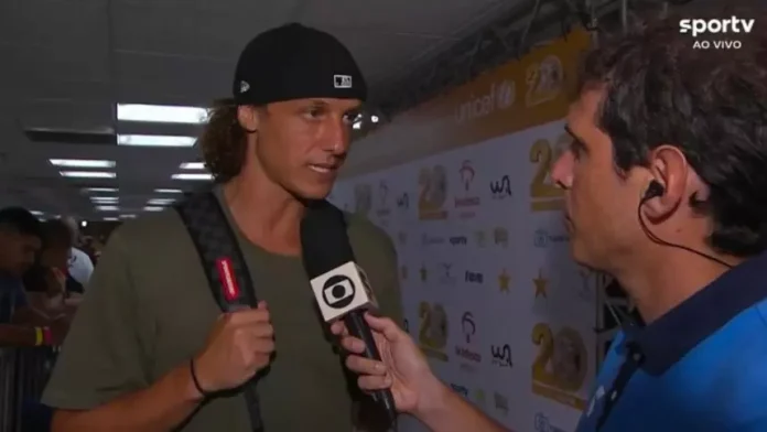 David Luiz concede entrevista antes do jogo das estrelas no Maracanã 2024