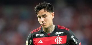 Erick Pulgar no Flamengo em 2024