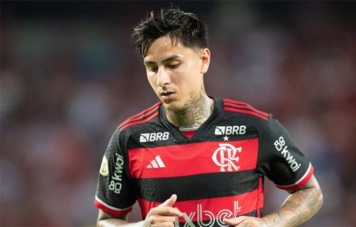 Erick Pulgar no Flamengo em 2024