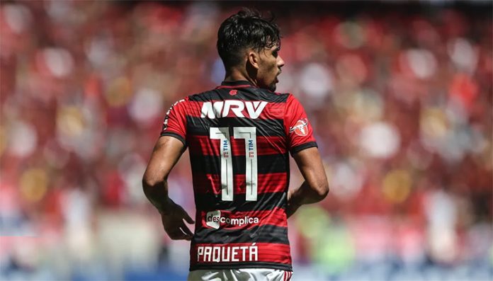 Lucas Paquetá no Flamengo em 2018