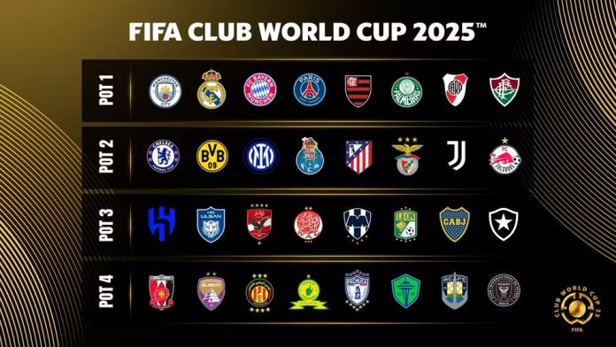 Potes com os clubes para o sorteio do Mundial de Clubes 2025