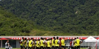 Treino do Flamengo no Ninho do Urubu