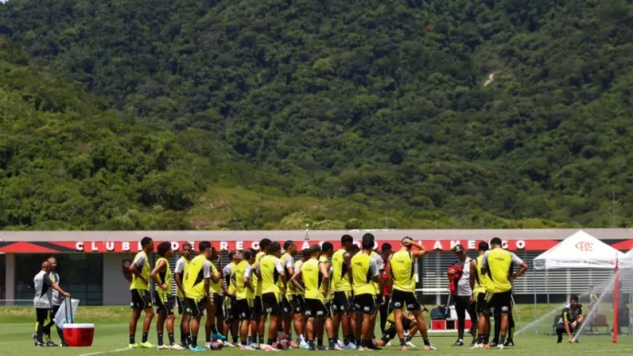 Treino do Flamengo no Ninho do Urubu