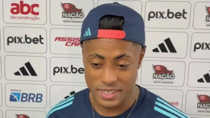 Bruno Henrique em entrevista após vitória do Flamengo sobre o Vasco