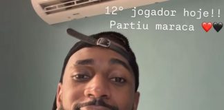 Gerson presente no Maracanã para assistir ao clássico Flamengo x Vasco