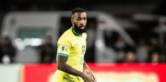 Gerson em campo pela Seleção Brasileira
