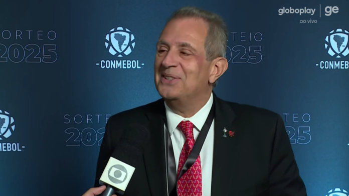 BAP em entrevista no sorteio da Copa Libertadores da América 2025
