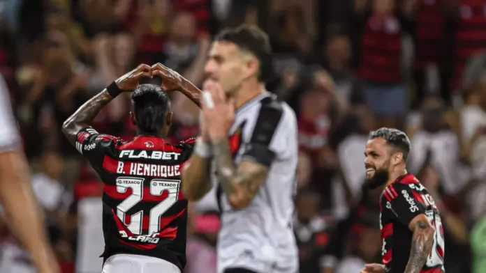 Bruno-Henrique-Michael-Flamengo-Vasco-2025 Bruno Henrique comemora gol contra o Vasco