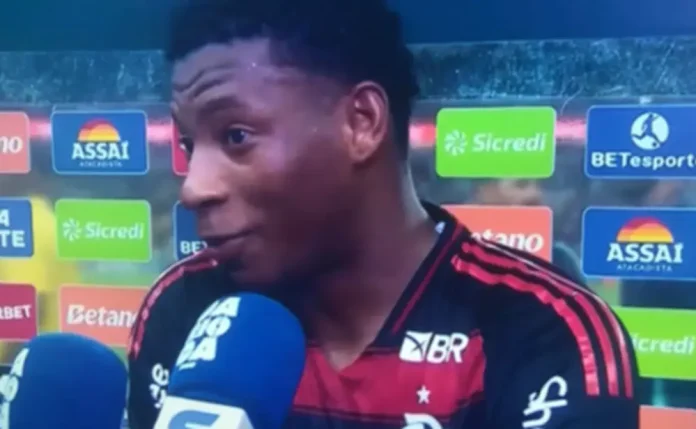 Gonzalo-Plata-Entrevista-Flamengo-2-1-Vasco-080325 Gonzalo Plata em entrevista após vitória do Flamengo sobre o Vasco