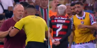 Confusão entre Mano Menezes, Freytes e Luiz Araújo