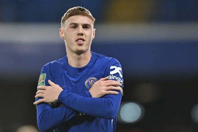 Palmer comemora gol pelo Chelsea