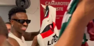 Vini Jr vai ao Maracanã para ver o Flamengo ser Campeão Carioca 2025