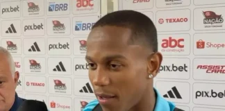 Wallace Yan em entrevista após jogo do Flamengo