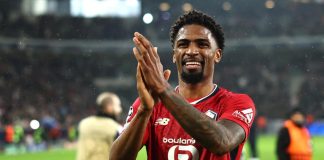 Zagueiro Alexsandro em campo pelo Lille
