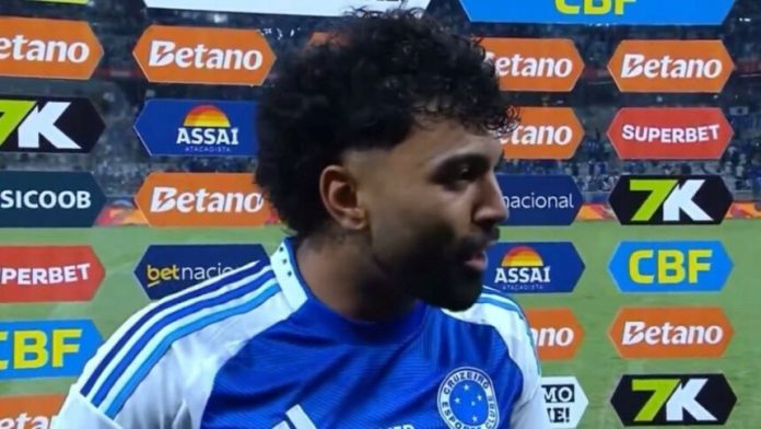 Gabigol em entrevista após vitória do Cruzeiro sobre o Flamengo