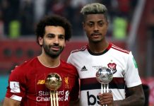 Bruno Henrique e Salah, no Mundial de Clubes 2019