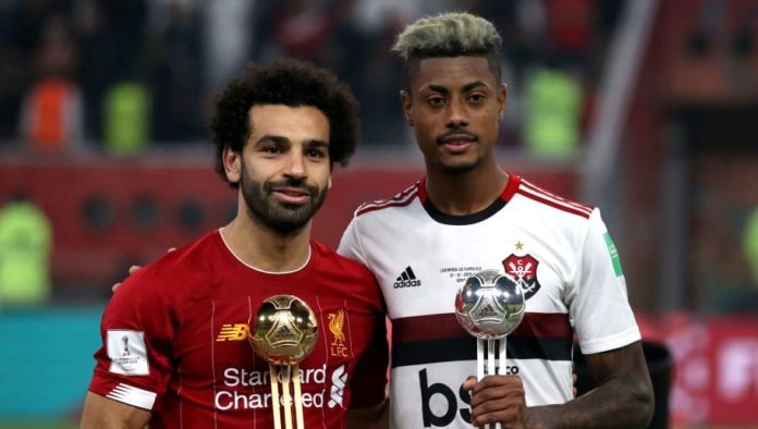 Bruno Henrique e Salah, no Mundial de Clubes 2019