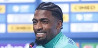 Alexsandro em entrevista na Seleção Brasileira