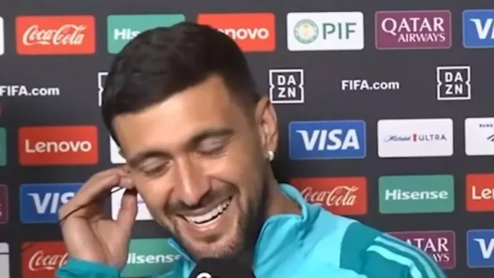 Arrascaeta em entrevista a Cazé TV após vitória do Flamengo contra o Espérance