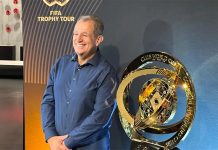 Presidente BAP e o troféu do Mundial de Clubes 2025
