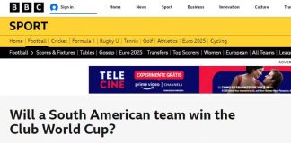 BBC fala do Mundial de Clubes