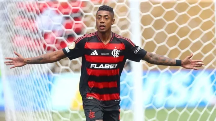 Bruno Henrique marca o 1º gol do Flamengo na vitória sobre o Chelsea