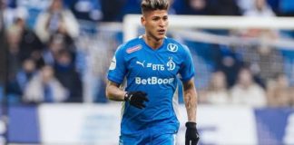 Jorge Carrascal em campo pelo Dynamo Moscow