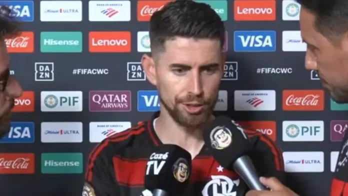 Jorginho em entrevista após vitória do Flamengo sobre o Chelsea