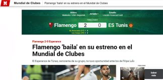 Jornal Marca da Espanha fala da vitória do Flamengo sobre o Espérance