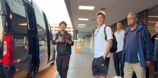 Carrascal chega ao Rio de Janeiro para assinar com o Flamengo -FOTO: Emanuelle Ribeiro/ge