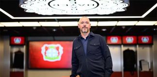 Erik Ten Hag, técnico do Bayer Leverkusen