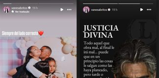 Esposa de De la Cruz posta mensagens no Instagram