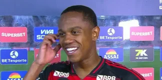 Wallace Yan em entrevista após jogo do Flamengo