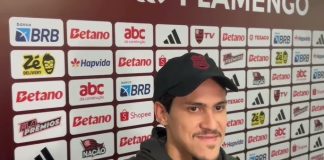 Pedro em entrevista após goleada do Flamengo sobre o Vitória