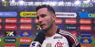 Saúl em entrevista após vitória do Flamengo sobre o Internacional no Beira-Rio