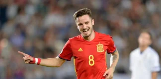 Saúl em campo pela Espanha