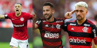 D'Alessandro, Everton Ribeiro e Arrascaeta