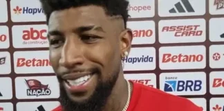 Emerson Royal em entrevista após empate do Flamengo contra o Vasco