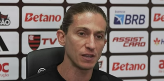 Filipe Luís em entrevista após vitória do Flamengo sobre o Juventude