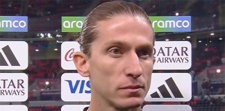 Filipe Luís em entrevista após vitória do Flamengo sobre o Pyramids