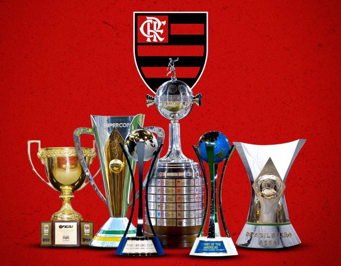 As 6 taças conquistadas pelo Flamengo em 2025