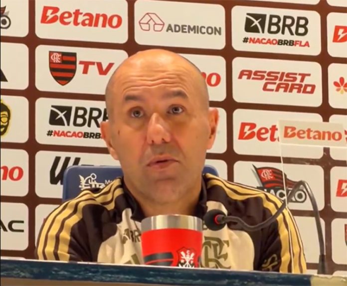 Leonardo Jardim em entrevista após vitória do Flamengo sobre o Bahia no Maracanã